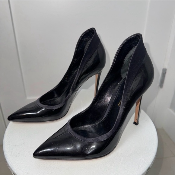 Gianvito Rossi Tuxedo 100mm Leather Pumps/7.5 - Picture 5 of 7